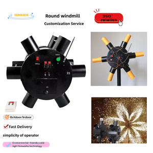Yojana Wireless Remote Iron Cold Fireworks Windmill with Eco-Friendly & Safe Features for Theatrical & Production Use