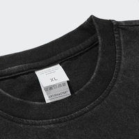 Camiseta Larga de Punto Vintage con Logotipo Personalizado, Lavado Ácido, para Hombre y Mujer, de Alta Calidad, 100% Algodón, Manga Corta, Tallas Grandes, Estampada