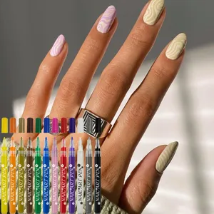 KHY Neon For Nail Acrylic Marker Magic Nails Polish Paint Pen