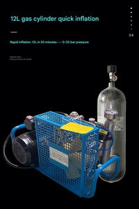 Pompe à air haute pression 30 MPa pour appareil respiratoire, compresseur à pression positive 20 MPa pour bouteilles de plongée - Product Image 3
