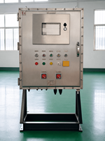 Boîtier de commande électrique antidéflagrant en acier inoxydable SS316L IP66, boîtier antidéflagrant Ex Db IIB T4 Gb pour zones dangereuses