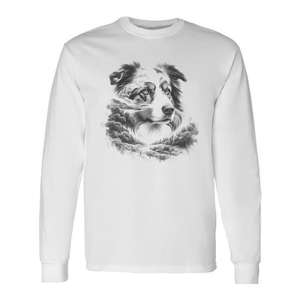 T-shirt à manches longues pour chien berger australien, design nature, idée commémorative - Product Image 1