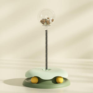 Jouet interactif pour animaux de compagnie Petop, distributeur de friandises avec base rotative, tour à ressort, chambre à friandises transparente, Brinquedos De Pet pour chien et chat - Product Image 5