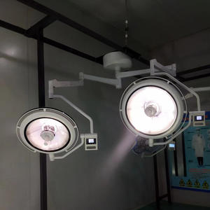 लक्जरी डबल गुंबद सर्जिकल लैंप डॉट छत की रोशनी अभिन्न हैलोजन प्रतिबिंब छाया रहित ऑपरेशन दंत उपयोग धातु सामग्री - Product Image 3