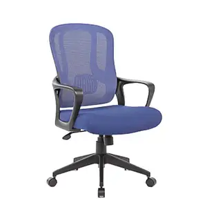 Moderner Bürosessel Executive-Bürostuhl Ergonomischer Bürostuhl Blaues Netz mit Pp-Armlehne