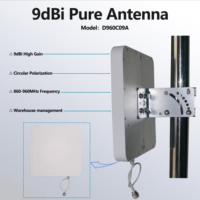Antena de Panel UHF RFID de 860-960 MHz, Polarización Circular, Alta Ganancia, para Gestión de Inventario y Seguimiento de Activos en Almacenes