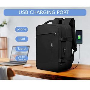 Sac à dos multifonctionnel en nylon grande capacité avec chargeur USB, antivol, pour ordinateur portable, avec compartiment à chaussures - Product Image 6