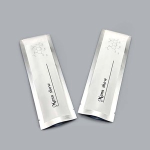 Sachet d'emballage de feuille d'aluminium avec logo personnalisé, 3 joints latéraux, sachet d'échantillons cosmétiques, sac en plastique mylar thermoscellé - Product Image 1