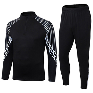 2526 Autumn Winter Long Sleeve Soccer Tracksuit for Men and Kids <strong>MBAPPE</strong> BENZEMA RONALDO <strong>Football</strong> Training Suit Sports Wear <strong>Kit</strong> - Product Image 5