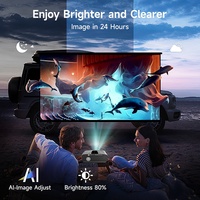 Proyector Portátil OEM Brasil con Envío Gratuito, A9K 4K, Compatible con Pantalla Grande de 300'', Full HD, 1850ANSI Lúmenes, Altavoces Estéreo Duales