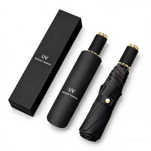 Wholesale Promotion Business Gift 3 Folding Uv Manual for Rain <b>Windproof</b> Sun Parasol Custom <b>Umbrella</b> With Logo - Product Image 1