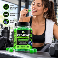 Compléments Alimentaires OEM Créatine Monohydrate Gummies Complément Sportif pour Adultes Maintenant, Compléments pour la Croissance Musculaire et l'Énergie
