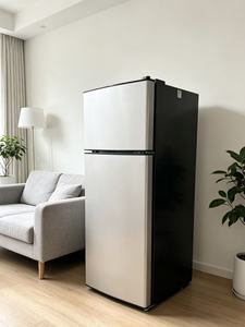 Mini Refrigerador Compacto de 53L con <span class=keywords><strong>Congelador</strong></span> Superior BCD-53A, Doble Puerta, Descongelación Manual, Plástico Plateado, Ahorro de Energía, Refrigerante R600a - Product Image 2