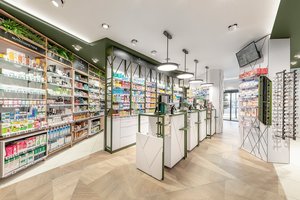 Meubles de décoration intérieure de <span class=keywords><strong>pharmacie</strong></span> moderne personnalisés Dijin, <span class=keywords><strong>prix</strong></span> d'usine en gros, étagères de présentation de <span class=keywords><strong>pharmacie</strong></span>, <span class=keywords><strong>armoire</strong></span> - Product Image 6