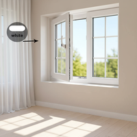 Fenêtre coulissante en vinyle à double vitrage, design moderne, faible entretien, verre trempé, fenêtre en PVC pour maison