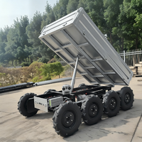 Nouveau mini-dumper électrique tout-terrain en acier, véhicule de transport sur chenilles autonome, garantie 3 ans pour l'agriculture et la restauration