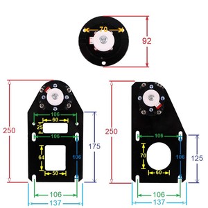 Soporte de Motor para Puerta Zhanpeng 92x70mm, Piezas Metálicas Industriales para Grúas Pórtico y Elevadores - Product Image 1