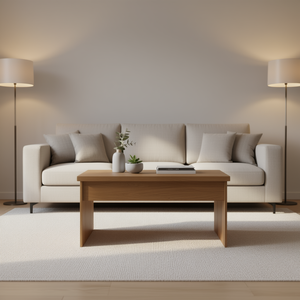 Modern Extendable Coffee <b>Table</b> Engineered Wood <b>Brown</b> Oak 40.2x19.9x20.7 Living Room Furniture - Product Image 2