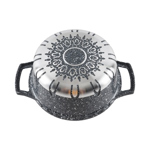 Juego de cocina de aluminio fundido a presión <span class=keywords><strong>antiadherente</strong></span> de la <span class=keywords><strong>mejor</strong></span> calidad, 6 uds., ollas y sartenes que incluyen sartén y cazuela para cocinar fácilmente - Product Image 5