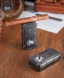 ไฟแช็คซิการ์แบบพกพา 5 in 1 รุ่น Luxury Jet Torch พร้อมหัวตัดแบบ V  ไฟแช็คอเนกประสงค์สำหรับผู้ชาย  รับทำโลโก้ตามสั่ง  ขายส่งจำนวนมาก - Product Image 6