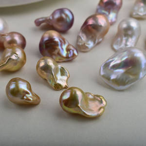 Perlas de Partículas con Brillo Intenso, Perlas Barrocas, Perlas Naturales de Agua Dulce No Porosas, Perlas en Forma de Cola de Pez, Perlas Dispersas para Adorno - Product Image 2