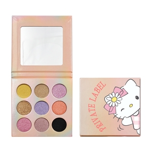 Palette de fards à paupières vegan personnalisée 9 couleurs, longue tenue, <span class=keywords><strong>maquillage</strong></span>, palette de fards à paupières à marque privée, poudre de fard à paupières mat - Product Image 1