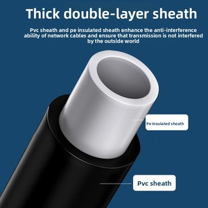 Chấp nhận tùy chỉnh nhà máy bán hàng trực tiếp ngoài trời không thấm nước tốc độ cao Cat5 cáp ngoài trời UTP thời tiết Cat5 cáp mạng - Product Image 5