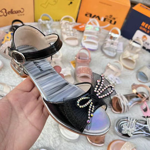 3.85 dolar modeli LLY013 boyutu 26-37 toptan rahat spor okul çocuklar bebek sandalet stok ayakkabı ile birçok desenler - Product Image 3