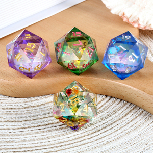 Ensemble <span class=keywords><strong>de</strong></span> <span class=keywords><strong>dés</strong></span> D20 <span class=keywords><strong>de</strong></span> 33 mm à cœur liquide brillant, yeux <span class=keywords><strong>de</strong></span> dragon, pour jeux <span class=keywords><strong>de</strong></span> rôle D&D, <span class=keywords><strong>dés</strong></span> à 20 faces en résine et métal pour jeux <span class=keywords><strong>de</strong></span> société - Product Image 2