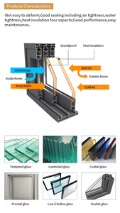 <span class=keywords><strong>Porte</strong></span> à battants en aluminium à rupture de pont thermique résistante aux ouragans <span class=keywords><strong>avec</strong></span> grande fenêtre, étanche et insonorisée pour <span class=keywords><strong>entrée</strong></span> de villa ou <span class=keywords><strong>d</strong></span>'hôtel - Product Image 6