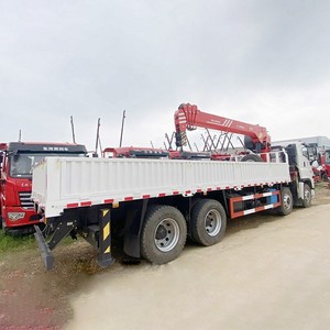 รถบรรทุกติดเครนอีซูซุ กิกะ 8x4 ขนาด 16 ตัน สำหรับงานหนัก รถบรรทุกขนส่งสินค้าติดเครนเคลื่อนที่ รถเครนบูมยกของสำหรับงานก่อสร้างขนาด 18 ตัน - Product Image 2