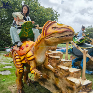 Grande Dinosauro a Dondolo Cavalcabile, Gioco Animatronico per Bambini, Dinosauro Corazzato Simulato con Scala per Centri Commerciali - Product Image 2