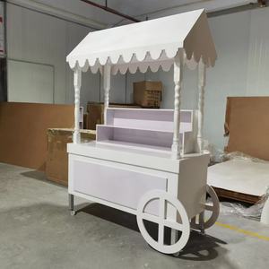 Chariot de bonbons de crème glacée personnalisé de Style Ins rose mignon pour décoration de mariage de fête d'anniversaire de bébé - Product Image 2