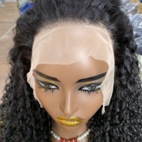 Perruque personnalisée 28 pouces transparente 13*4 Lace en couleur naturelle 12A, boucles Pixie, rehaussez votre style