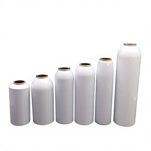 Emballage écologique, flacons aérosols en aluminium blanc vides, boîtes métalliques cylindriques, bouchons ROPP, ouverture facile pour l'emballage de produits chimiques - Product Image 1