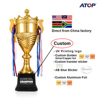 Trophée en métal personnalisé JINZUN pour le joueur le plus valorisant (MVP), trophée sportif en métal pour le joueur Rookie de l'année