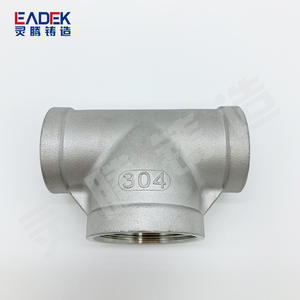 Tee de Acero Inoxidable 304 Mediano/Grande con Rosca de 4 Puntas, Tee Reductor para Plomería y Protección Contra Incendios - Product Image 4