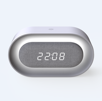 Veilleuse LED rechargeable à commande tactile pour chevet, avec horloge et fonction d'entraînement au sommeil, certifiée OEM.ROHS, directement de l'usine.
