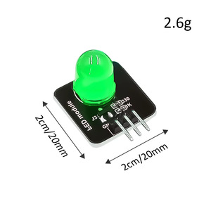 Módulo LED de 10 mm, Indicador LED Rojo, Conector de 3 Pines para Proyectos Electrónicos, Kits de Bricolaje, Herramientas Educativas - Product Image 3