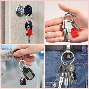 <span class=keywords><strong>Porte</strong></span>-clés Cœur en Acrylique Coloré à Bricoler pour Couple, Breloques d'Amour en Blocs de Construction pour Renforcer l'Amitié, Accessoires de Sac - Product Image 6