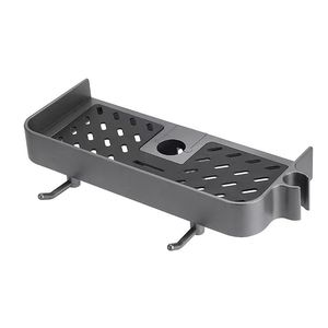 Royal Stan Gunmetal Gray <b>Shower</b> Rack 5kg Load Capacity With Hooks For Bathroom <b>Storage</b> - Product Image 1