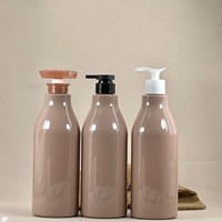Bouteille Pompe en Plastique PET 1000ml Grande Capacité, Design Attrayant, Sans MOQ, En Stock, Pour Shampoing, Gel Douche, Après-Shampoing, Usage Domestique