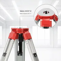 Trépied de Mesure FEO Personnalisable en Alliage d'Aluminium Durable pour Station Totale, Théodolite et Niveau de Géomètre