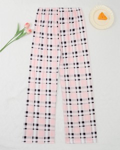 <span class=keywords><strong>Pantalones</strong></span> de Pijama a Cuadros de Alta Calidad <span class=keywords><strong>para</strong></span> <span class=keywords><strong>Mujer</strong></span>, Ropa de Dormir Suave de Punto <span class=keywords><strong>para</strong></span> Primavera, Verano y Otoño - Product Image 6