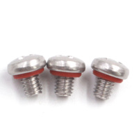 Vis d'étanchéité Torx à tête cylindrique en acier au carbone ou acier inoxydable, petites tailles M2 M3 M4, personnalisées OEM/ODM, avec joint torique pour plastique
