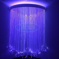 Éclairage interactif en fibre optique pour plafond, rideau lumineux pour salle sensorielle, cascade murale LED en fibre optique pour autisme