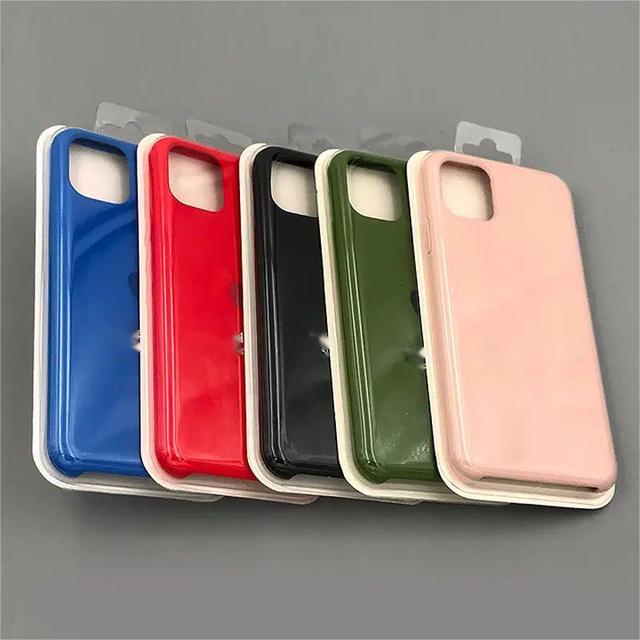 High Quality Soft Liquid Silicone Rubber Phone Case For15 16 17 18 Pro Max Original Logo TPU Mobile Phone Cover Cases