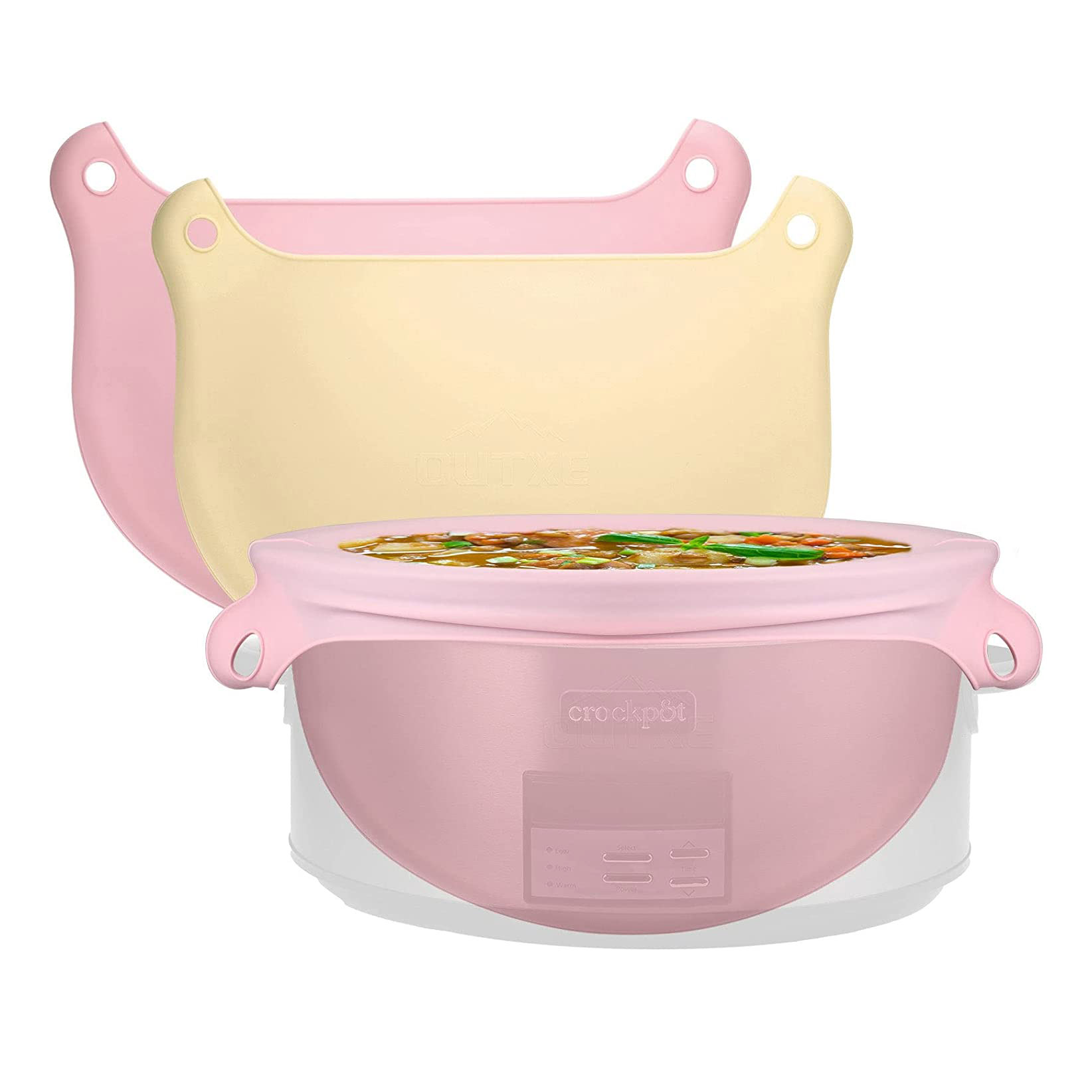 Силиконовые вкладыши для медленной плиты, многоразовые, подходят для 6-8 квартов, герметичные мешки, вкладыши для овального или круглого горшка, оптовая продажа