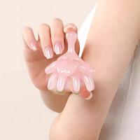 Outil de Gua Sha en Quartz Rose Naturel, Pierre de Massage Facial en Forme de Cœur pour Soins de la Peau