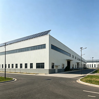 Bâtiment préfabriqué, abri, garage, entrepôt, bâtiment agricole 40x18 en panneaux sandwich d'acier, marque BAIXINXIN, garantie